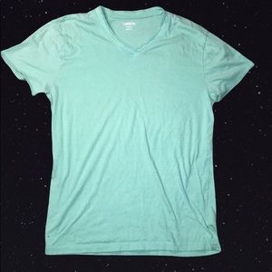 🔥Carbon Turquoise V-Neck T Shirt - M